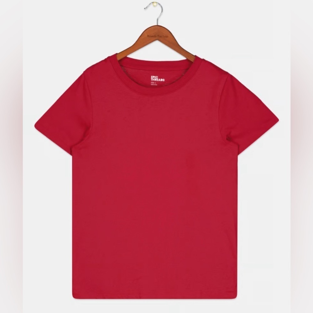 NEW - Epic Threads
Kids Boy Short Sleeve Solid T Shirt, Red. Medium